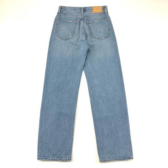 Aritzia Denim Forum The 90s So Soft Hi Rise Baggy jeans Size 25inches Inseam 29 - Picture 11 of 14